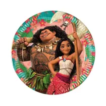 Talerzyki papierowe Moana 20cm 8szt