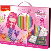 Zestaw artystyczny KEYROAD Mermaid r�owy 65 element�w