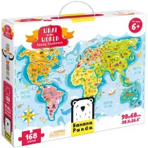 Puzzle 168 el. What in the World. Young Explorers Banana Panda