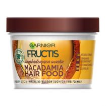 Garnier Fructis Macadamia Hair Food wygładzająca maska do włosów suchych i niesfornych 390 ml