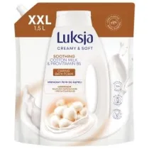 Luksja Kremowy p�yn do k�pieli Soothing Cotton Milk & Provitamin B5 Creamy & Soft 1.5 l