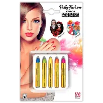 Kredki do malowania twarzy i ciaa 5 kolorw Widmann