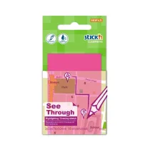 Stickn Notes samoprzylepny 51x76mm przezroczysty 50K r