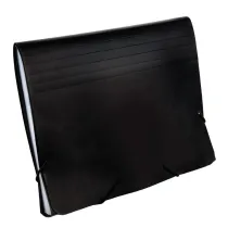 Teczka z przegr�dkami A5 9115C czarna GRAND