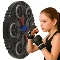 Tarcza bokserska treningowa na cian trenaer muzyka Bluetooth LED USB