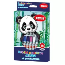 Beniamin Kredki pastelowe jumbo 18 kolorw