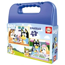 Puzzle 2 x 48 el. Blue (walizka) Educa