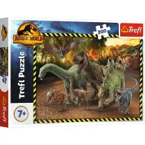Puzzle 200 el. Dinozaury z Parku Jurajskiego Trefl