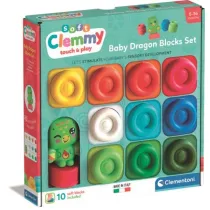 Clemmy klocki mi�kkie 10el Dragon CLEMENTONI 17980  CLM