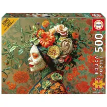 Puzzle 500 el. Krlowa jaszczurek Educa