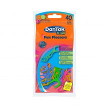DenTek Kids Fun Flossers wykałaczki do zębów z nitką dla dzieci 40 szt.