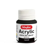 Ideyka Farba akrylowa czarna 20ml