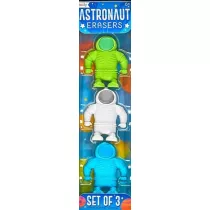 Kolorowe Baloniki Gumki do �cierania Astronauci 3 szt.