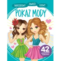Naklejkowy zawrt gowy. Pokaz mody