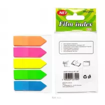Net Zak�adki indeksuj�ce neon transparentne 5x25 kartek