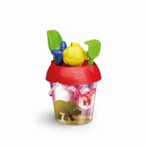 Wiaderko holograficzne Dino z foremkami Tupiko