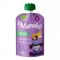 Mamuko Organiczny MUS Banan - liwka 100 g Bio