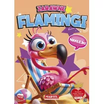 Zabawne flamingi z naklejkami