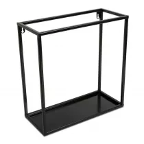 HowHomely Pka wiszca cienna metal czarna 35 cm