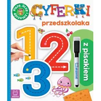Cyferki przedszkolaka z pisakiem. Pisz, licz i zmazuj