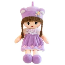 Lalka szmacianka pluszowa fioletowa 45cm Leantoys
