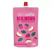 Owolovo Mus jabkowo-malinowy Malinowo 200 g