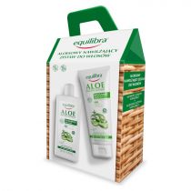 Equilibra Aloesowy nawilżający zestaw do włosów (szampon + odżywka) 250 ml + 200 ml