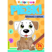 Pieski. Kolorowanie z cyferkami