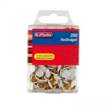 Herlitz Pinezki metalowe biae 200 szt.