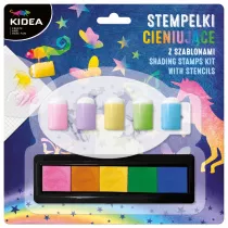 Derform Stempelki cieniujce z szablonami 5 kolorw