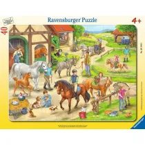 Puzzle 40 A Day at the Ranch Frame Ravensburger
