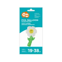 Godan BALON FOL KWIATEK 19X38 BIA/ZIE GO PBH