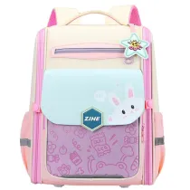 LeanToys Plecak szkolny Kr�lik pastel 21L