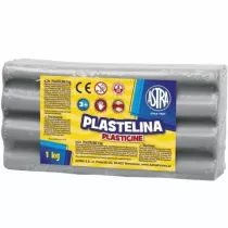 Astra Plastelina 1000g popielata