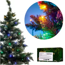 Lampki LED acuch wietlny witeczne choinkowe 10m 100LED multikolor 8 trybw wiecenia