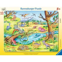 Puzzle 15 Young Dinosaurs Where to Put It? Ravensburger