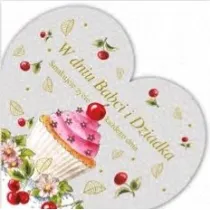Pol-Mak Torebki Karnet okazyjny z kopert� Dzie� Babci i Dziadka 15x15 cm 1 szt.