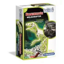 Skamieniaoci - Welociraptor fluorescencyjny Clementoni