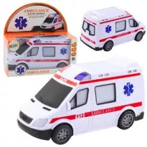 Ambulans na baterie ze wiatem i dwikiem Leantoys