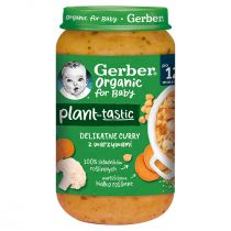 Gerber Organic Plant-tastic Obiadek delikatne curry z warzywami dla dzieci po 12 miesiącu 250 g Bio