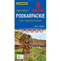 Mapa atrakcji turystycznych Podkarpackie