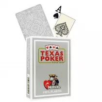 Texas Poker Hold Em, karty do gry, szare Modiano