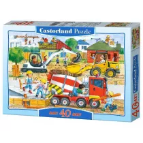 Puzzle 40 el. Plac budowy Castorland