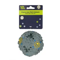 Pi�ka dla psa z d�wi�kiem 9cm na przysmaki popielata TRIK&ROLL 560688