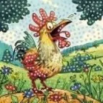 Mozaika piankowa kogut 25x25cm Titanum