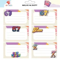 All4Kids Naklejki na szafk� i zeszyt six seven 67