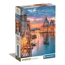 Puzzle 500 el. Compact Lighting Venice Clementoni