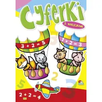 Kolorowanka. Cyferki - Mi� w ��eczku (A5, 16 str.)