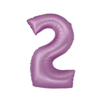 Godan Balon foliowy Smart Cyfra 2 lawendowa matowa 76cm