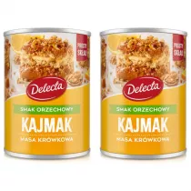 Delecta Kajmak masa krwkowa o smaku orzechowym zestaw 2 x 400 g